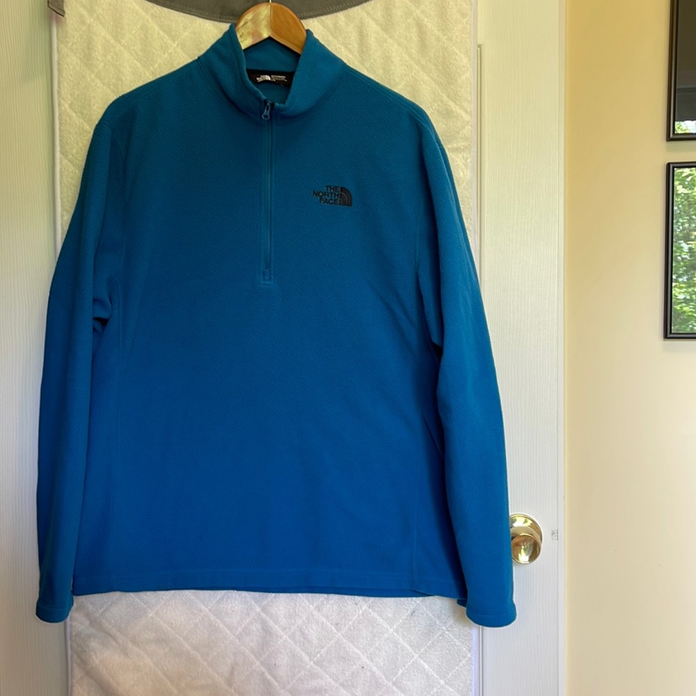 Mens North Face 1/4 Zip Fleece Pullover Size L